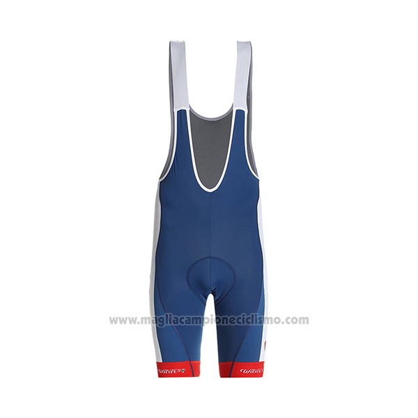 2021 Abbigliamento Ciclismo Direct Energie Blu Rosso Bianco Manica Corta e Salopette
